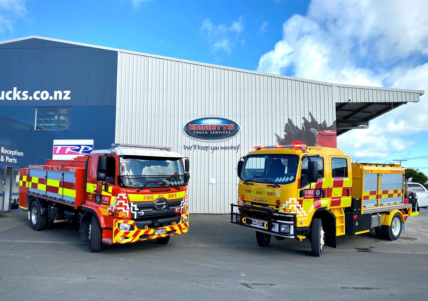 Fire appliances serviced at Emmetts Truck Services, Whanganui